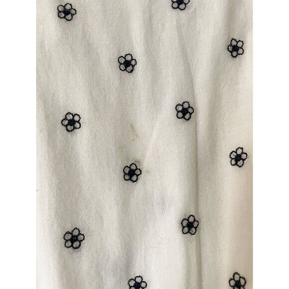 White Alex Mill Belted Field Daisy Midi Shirt Dress XS Cotton - Picture 4 of 5